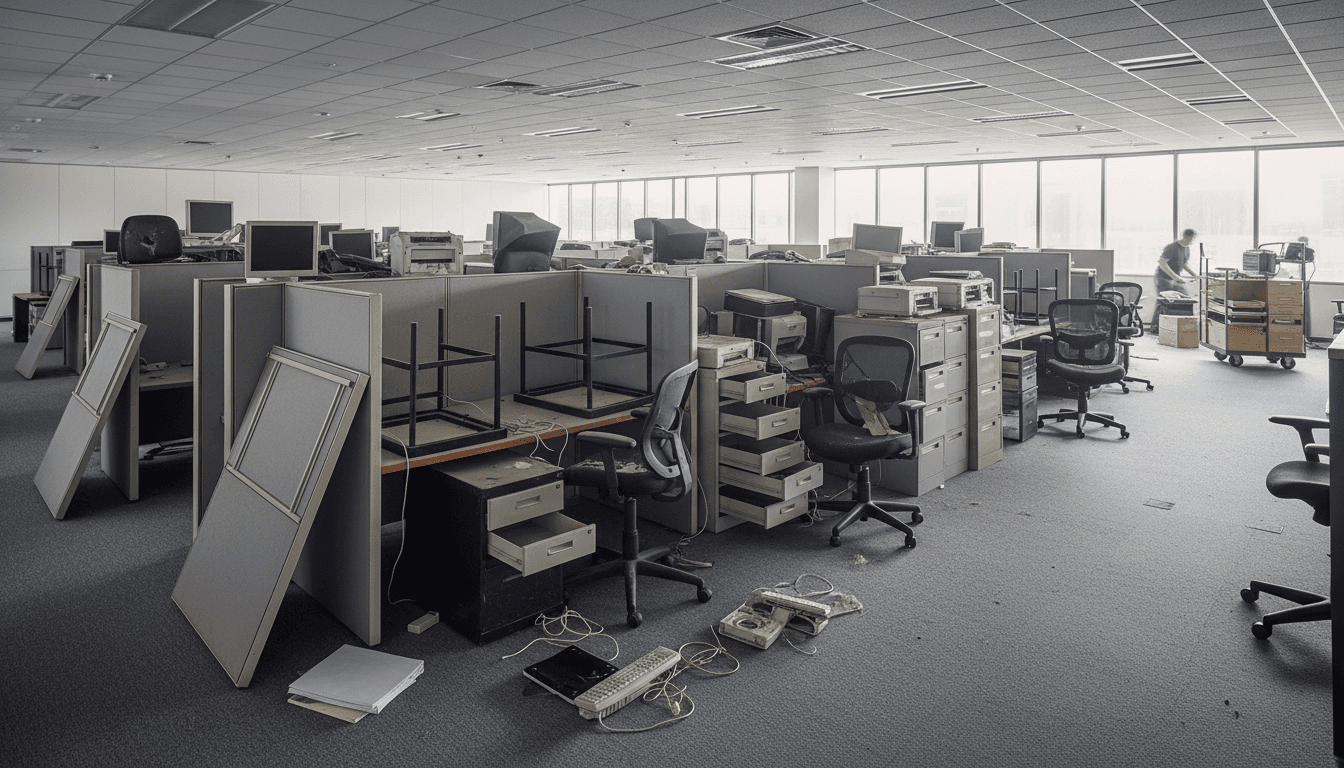 Construction Dumpster before — East Providence, RI